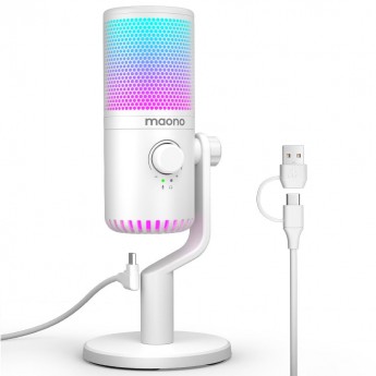 USB микрофоны MAONO DM30RGB (white) 88378